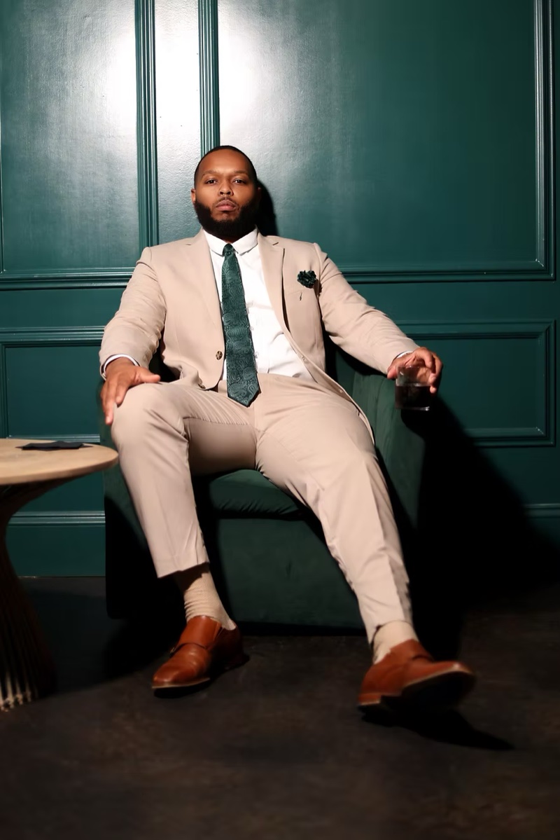 Styled menswear look