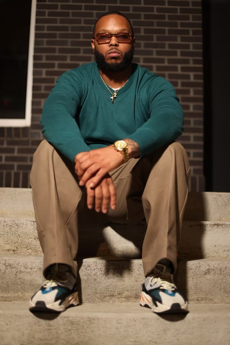 Styled menswear look